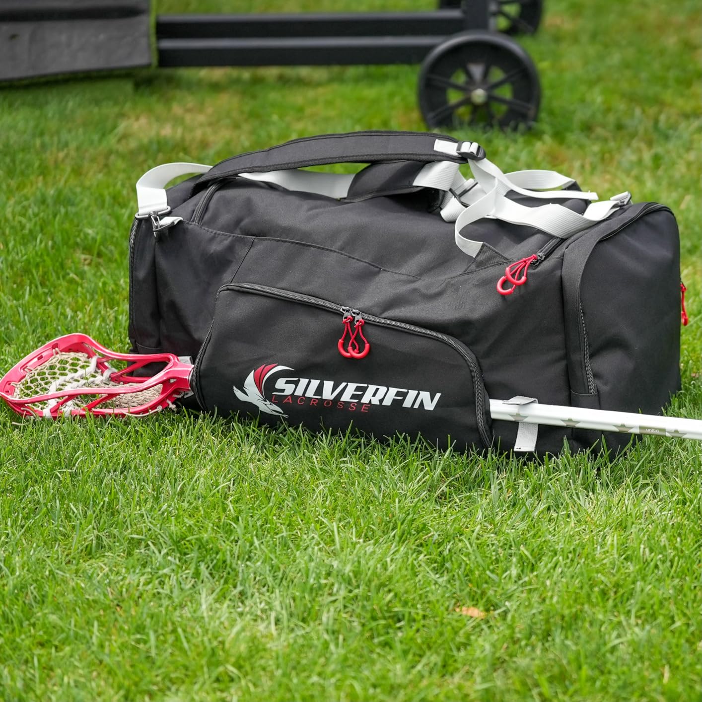 Silverfin Lacrosse Bag |With 2 Stick Holders & Multi Pockets for All of Your Lacrosse Equipment |Use as a Backpack or Duffel Bag| Lacrosse Gear Bag for Boys, Youth, Men With Adjustable Shoulder Straps customer photo 2