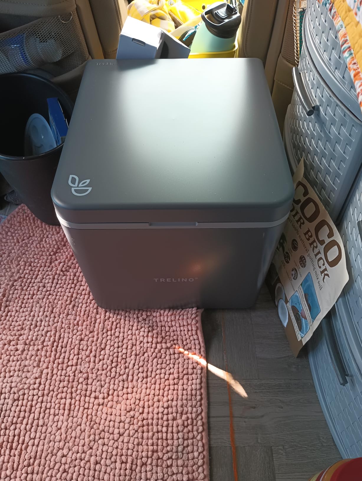 Composting Toilet Evo S Gray, Portable Toilet for Camping & Outdoor, Odorless, 1.2 gal & 1.6 gal Capacity, 13 x 15.4 x 11.7 inches customer photo 1