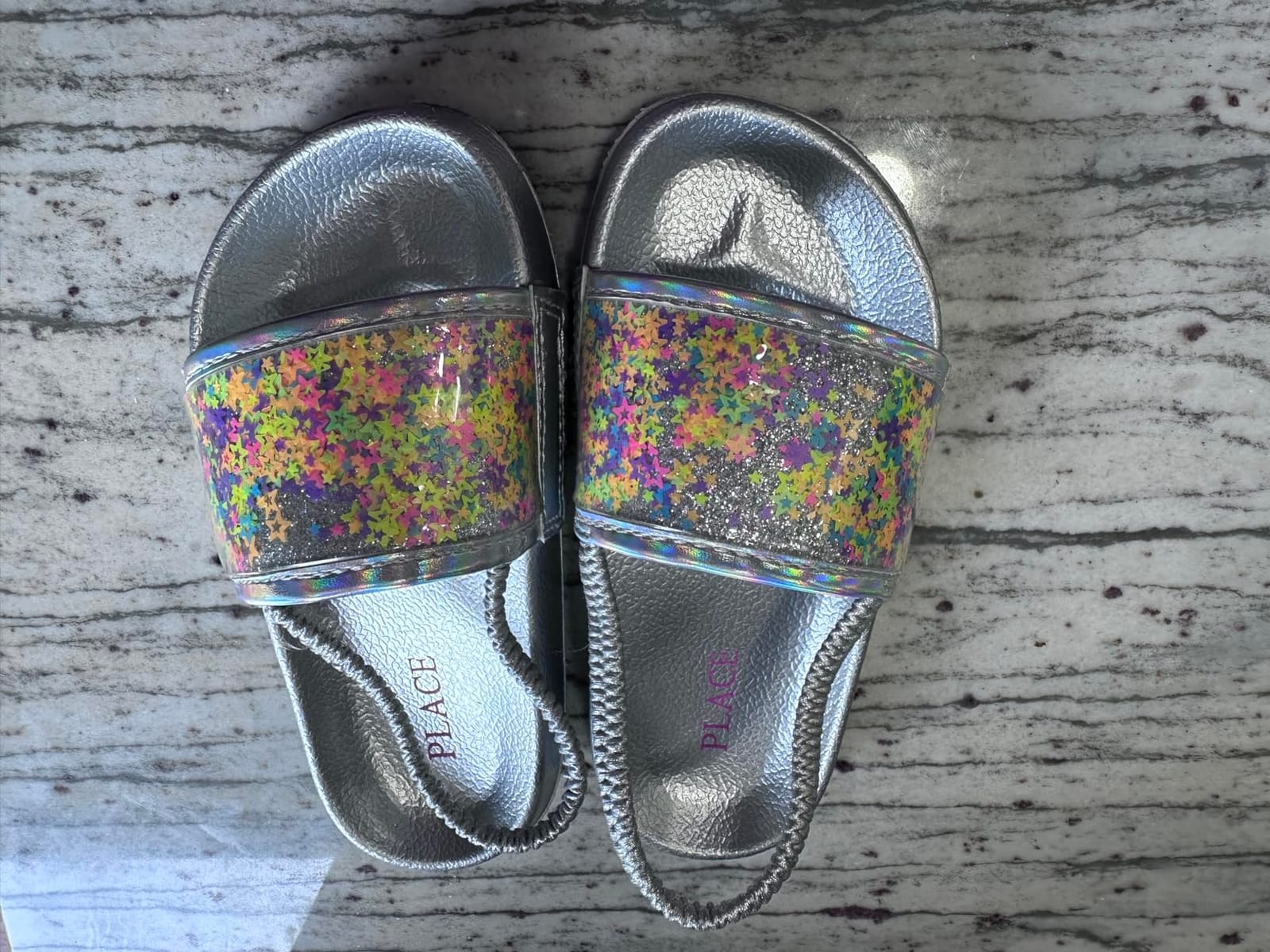 The Children's Place Baby Girls' And Toddler Everyday Slide Sandals With Backstrap customer photo 2