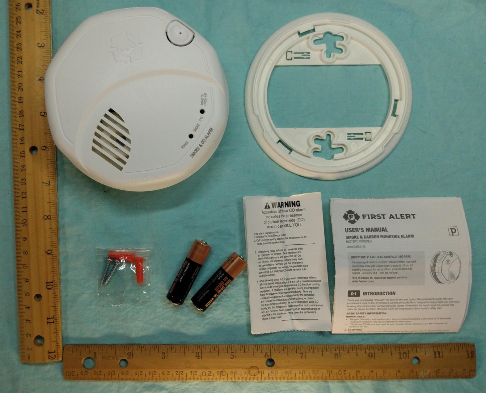 First Alert Battery Combination Smoke & Carbon Monoxide Alarm | SMCO100 customer photo 2