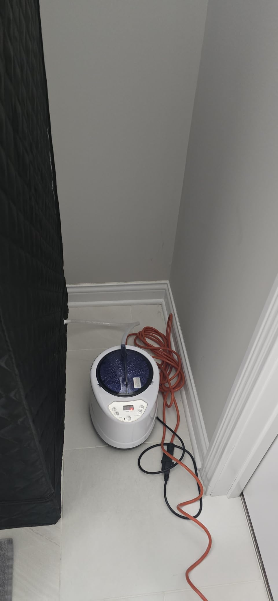 X-Vcak Upgraded Portable Sauna for Home，Relaxation, Steam Sauna for Home with Steamer, Remote Control, Folding Chair, 9 Levels customer photo 1