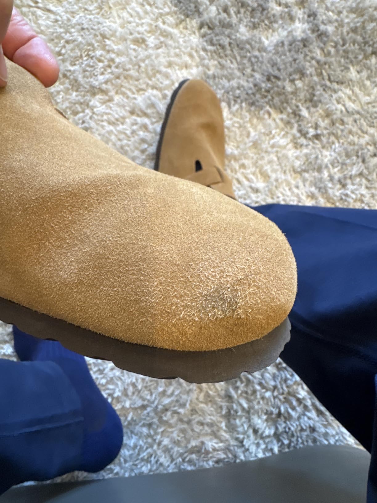Genuine Suede Clogs for Women Men Comfort Cork Footbed Potato Shoes customer photo 1