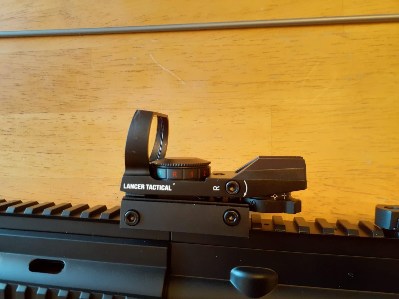 Full Set Airsoft AEG K418 Tactical RIS w/Adjustable Airsoft Stock - Battery, Charger, Red Dot Included customer photo 2