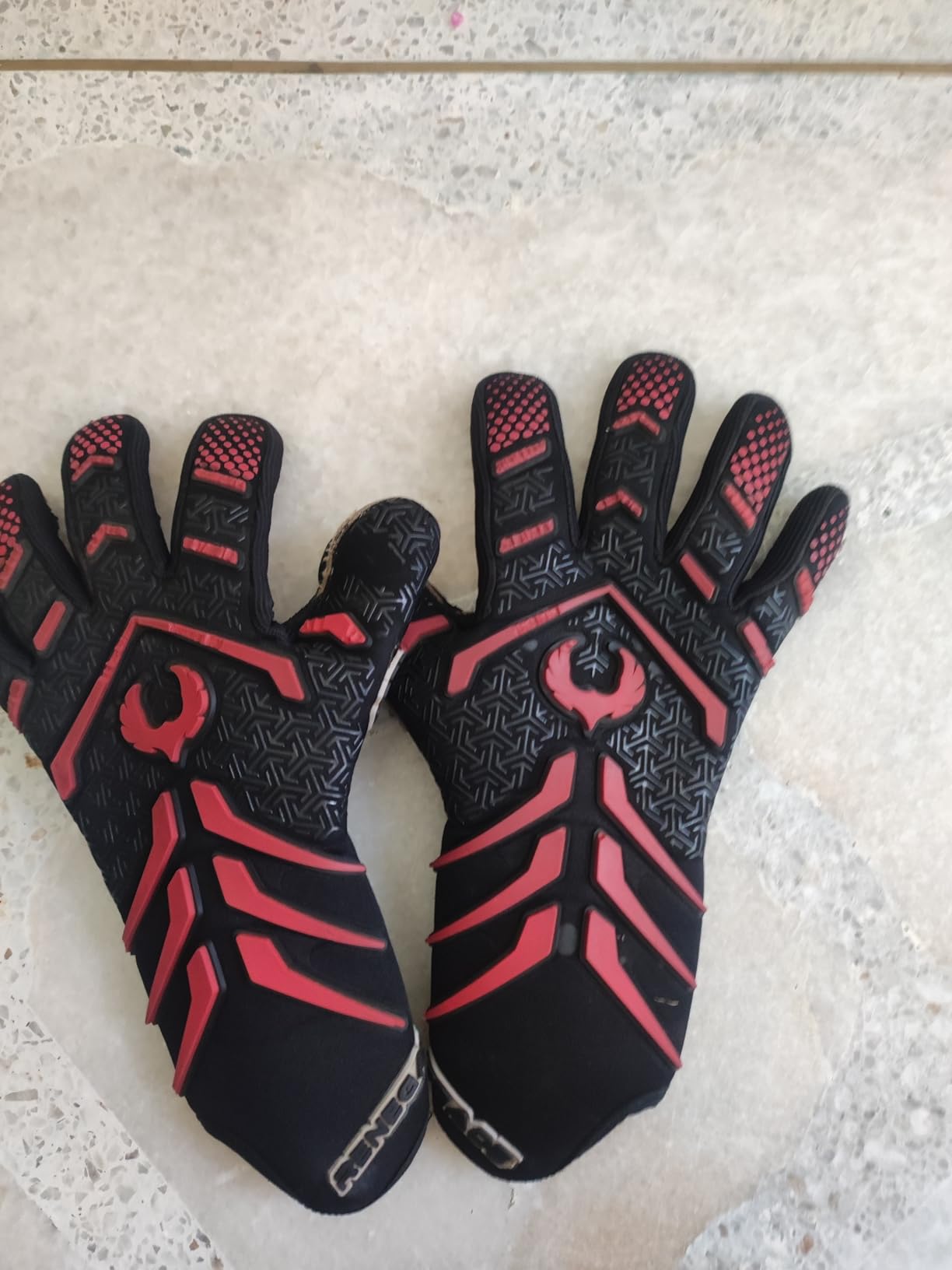 Renegade GK Apex Strapless Professional Soccer Goalie Gloves - Adults, Youth, Kids (Sizes 6-12, Level 5.5) 4+5MM EXT Contact Grip | Evo Negative Cut Goalkeeper Gloves for Elite Play | Based in the USA customer photo 1