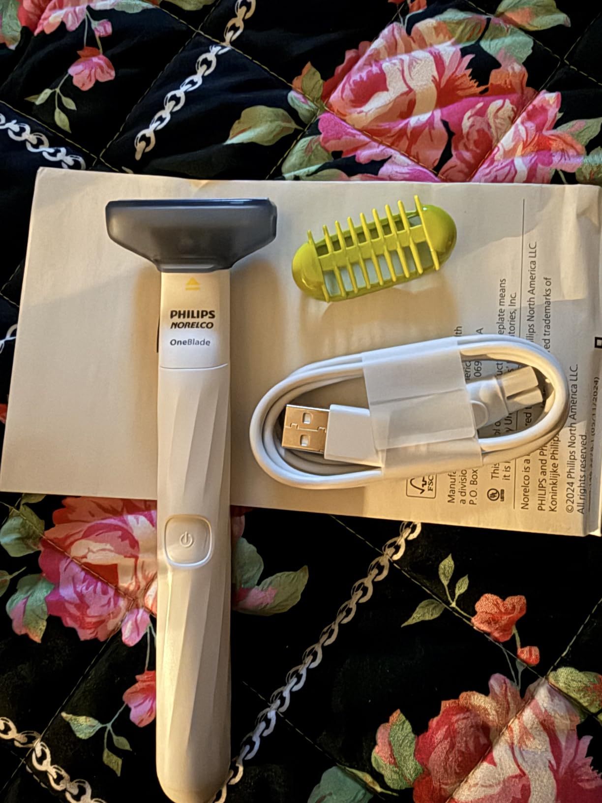 Philips Norelco OneBlade Intimate, Designed For Pubic Grooming, Trim & Shave With Extra Skin Protection, Model QP1924/70 customer photo 1