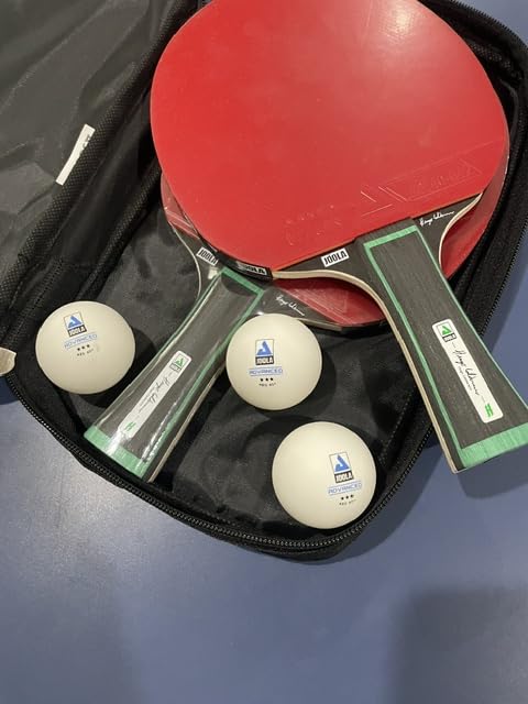 JOOLA Duo Pro Ping Pong Paddles Set of 2 - Professional Table Tennis Paddles, Three Advanced 3 Star Tournament Ping Pong Balls and Carrying Case - Advanced Table Tennis Rackets customer photo 1