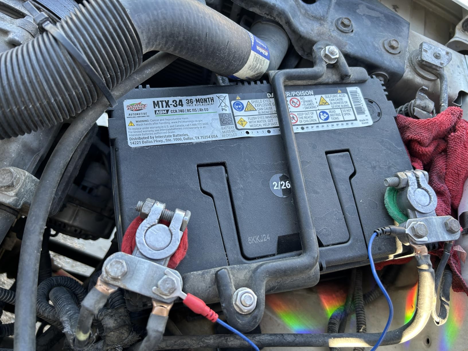 Interstate Batteries Car Battery 12V 68Ah 750CCA Group 65 AGM customer photo 1