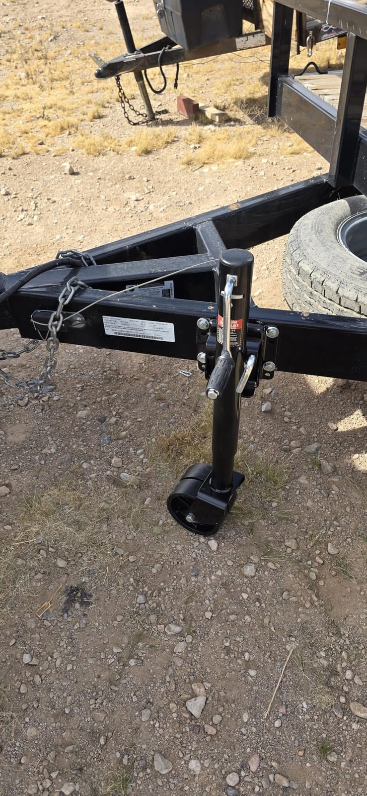 YOMILINK 2000 lbs Trailer Jack with Dual Wheel, Heavy Duty Swivel Boat Jack, 12