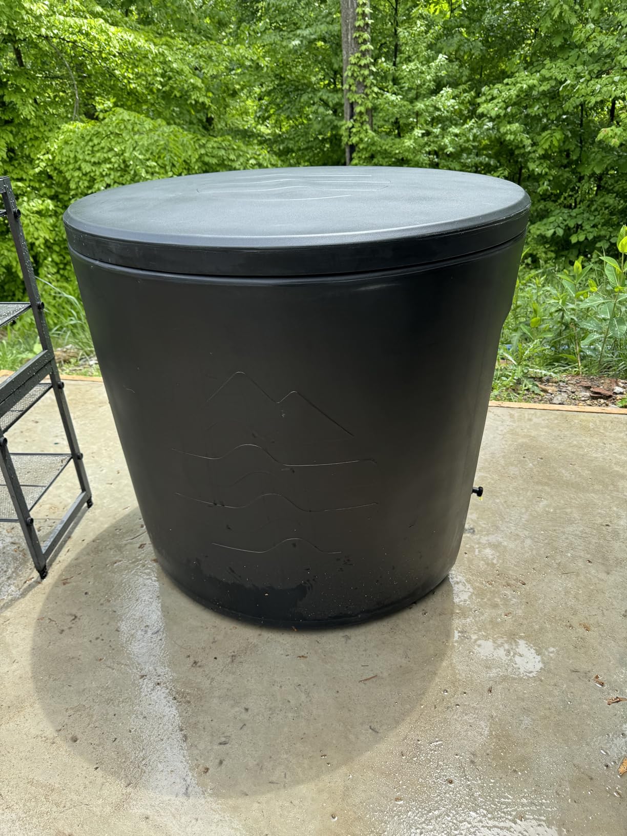 Ice Barrel 300 Insulated Cold Plunge Tub Built-in Chiller Ports (Black) customer photo 1