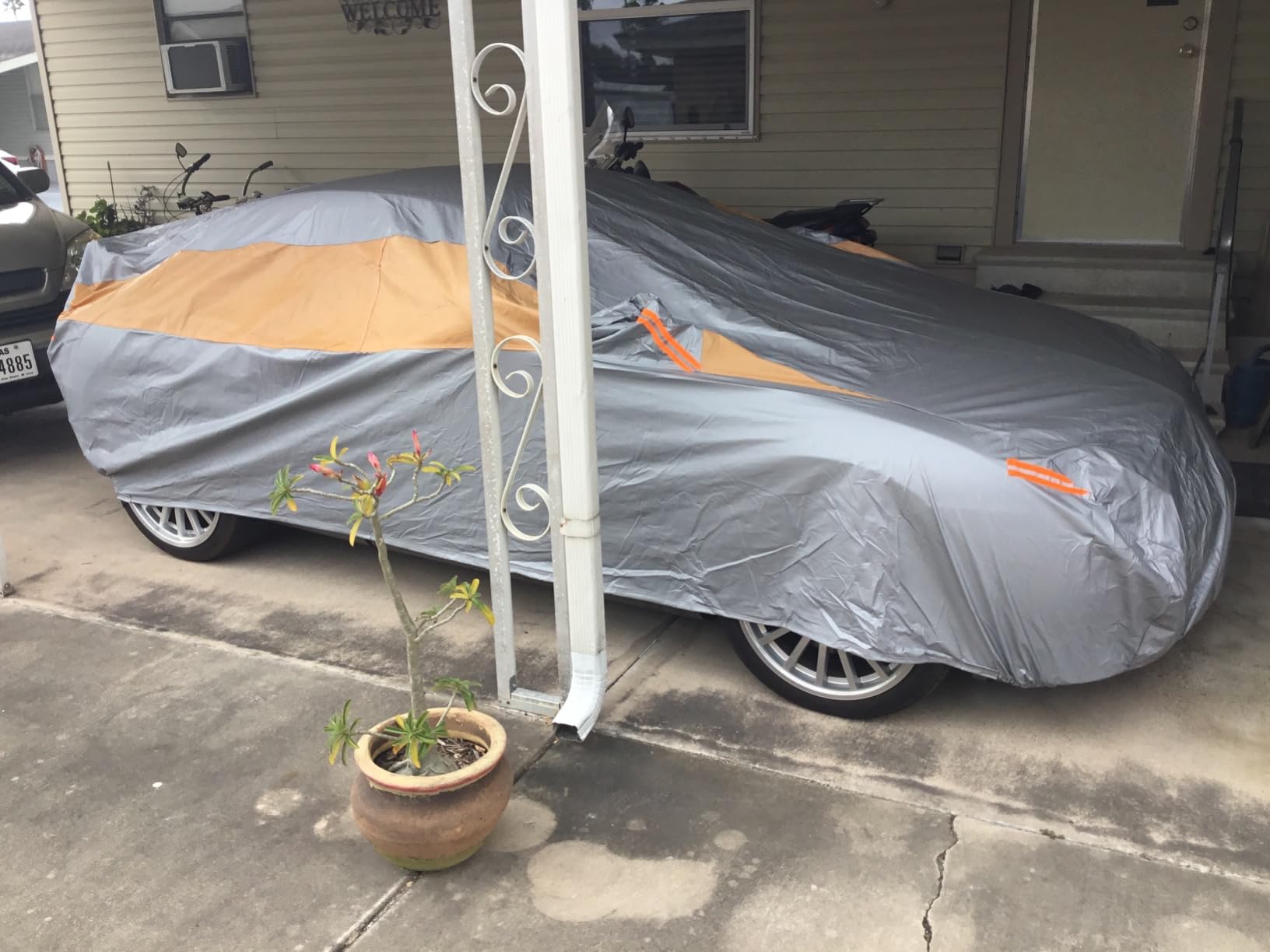 SUV Car Covers Waterproof All Weather, Universal Fit for BMW X5, Toyota Highlander, Ford Explorer, Jeep Grand Cherokee, Honda Pilot, etc. Rain Winter Sun Protection. (Length: 191