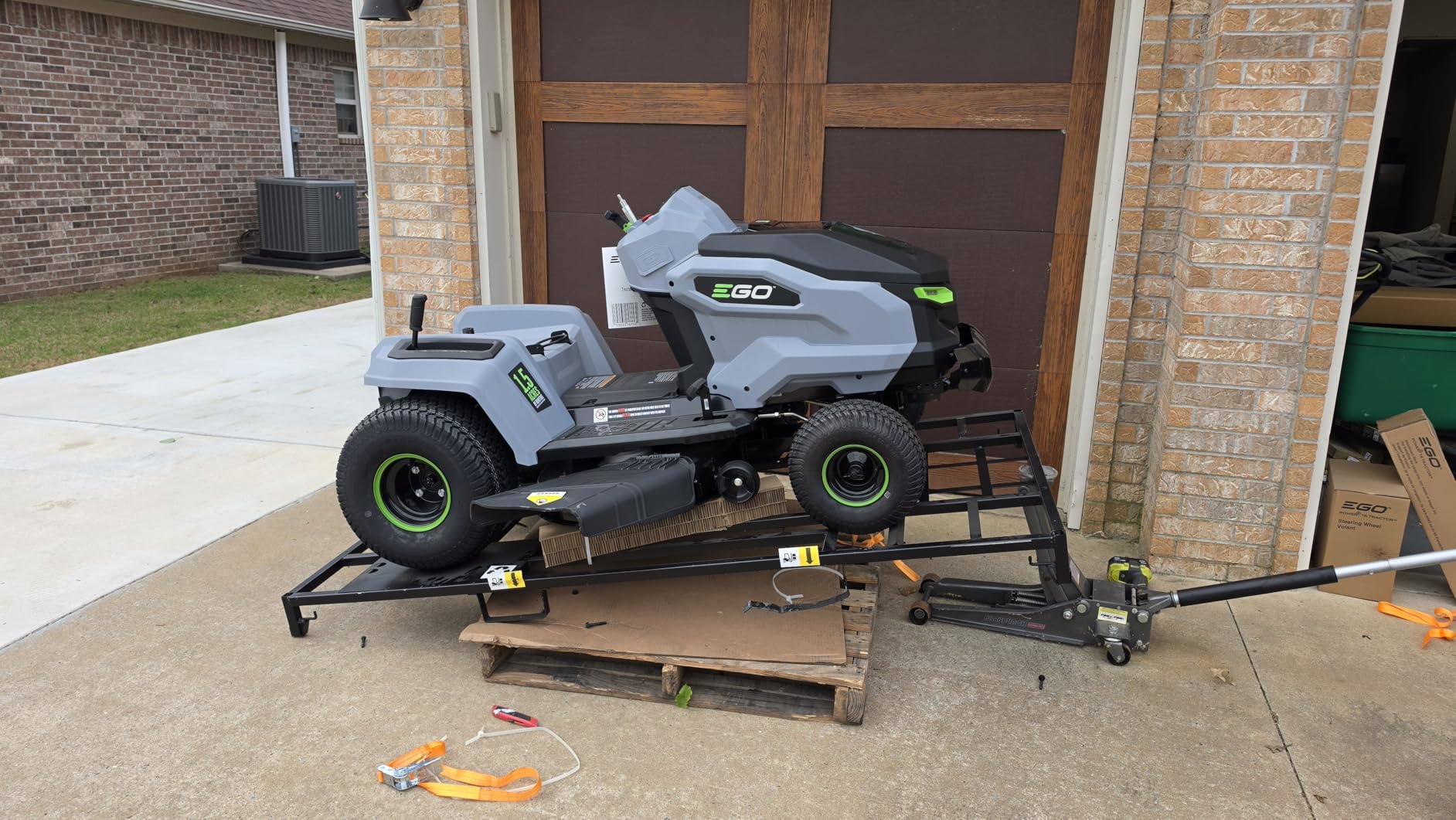 EGO Power+ Electric Riding Lawn Mower 42