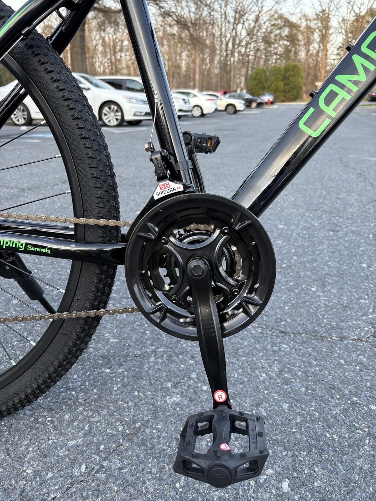 Ktaxon Mountain Bike 24/26/27.5 Inch Men & Women Mountain Bike with 21-Speed Adult Bikes, Double Disc Brake, Suspension Fork and High Carbon Steel Frame customer photo 2