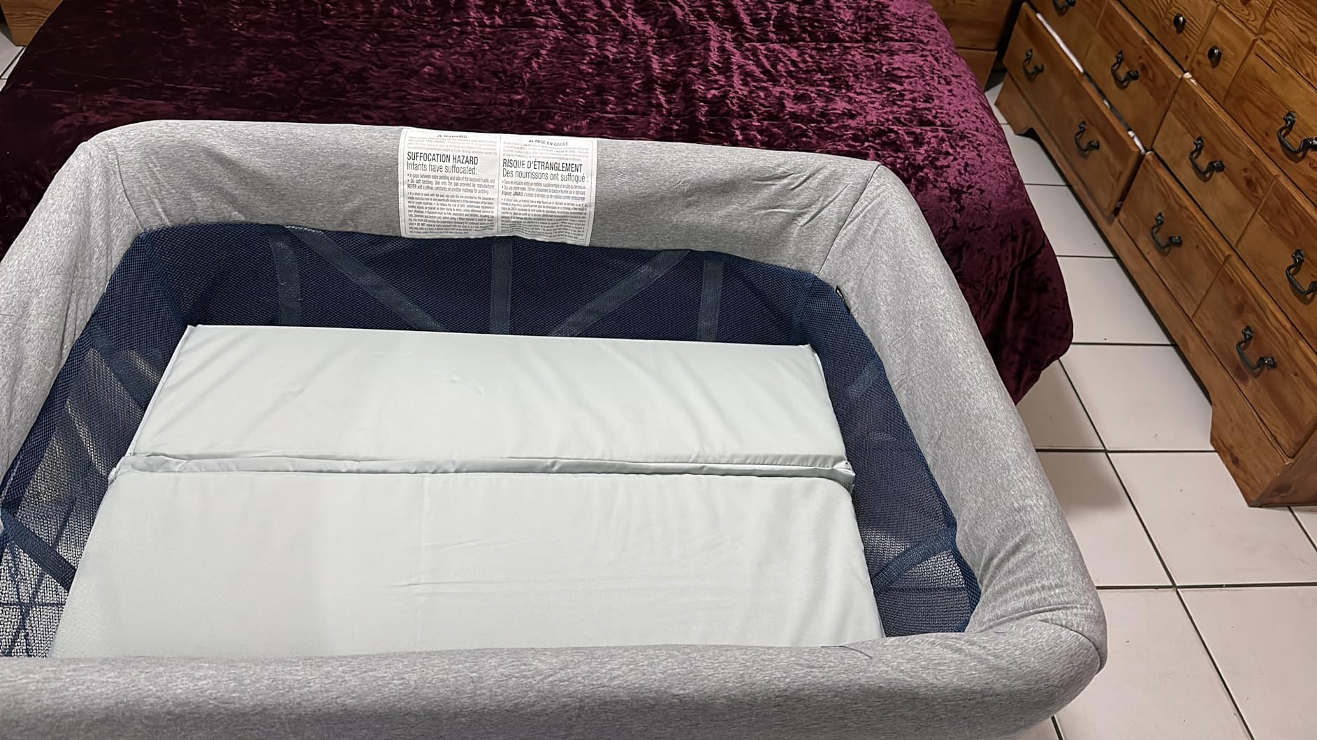 Maxi-Cosi Swift Baby Playard with Mat, Baby Playpen, Play Yard with Bassinet, Portable Playpen for Babies and Toddlers, Classic Oat customer photo 2