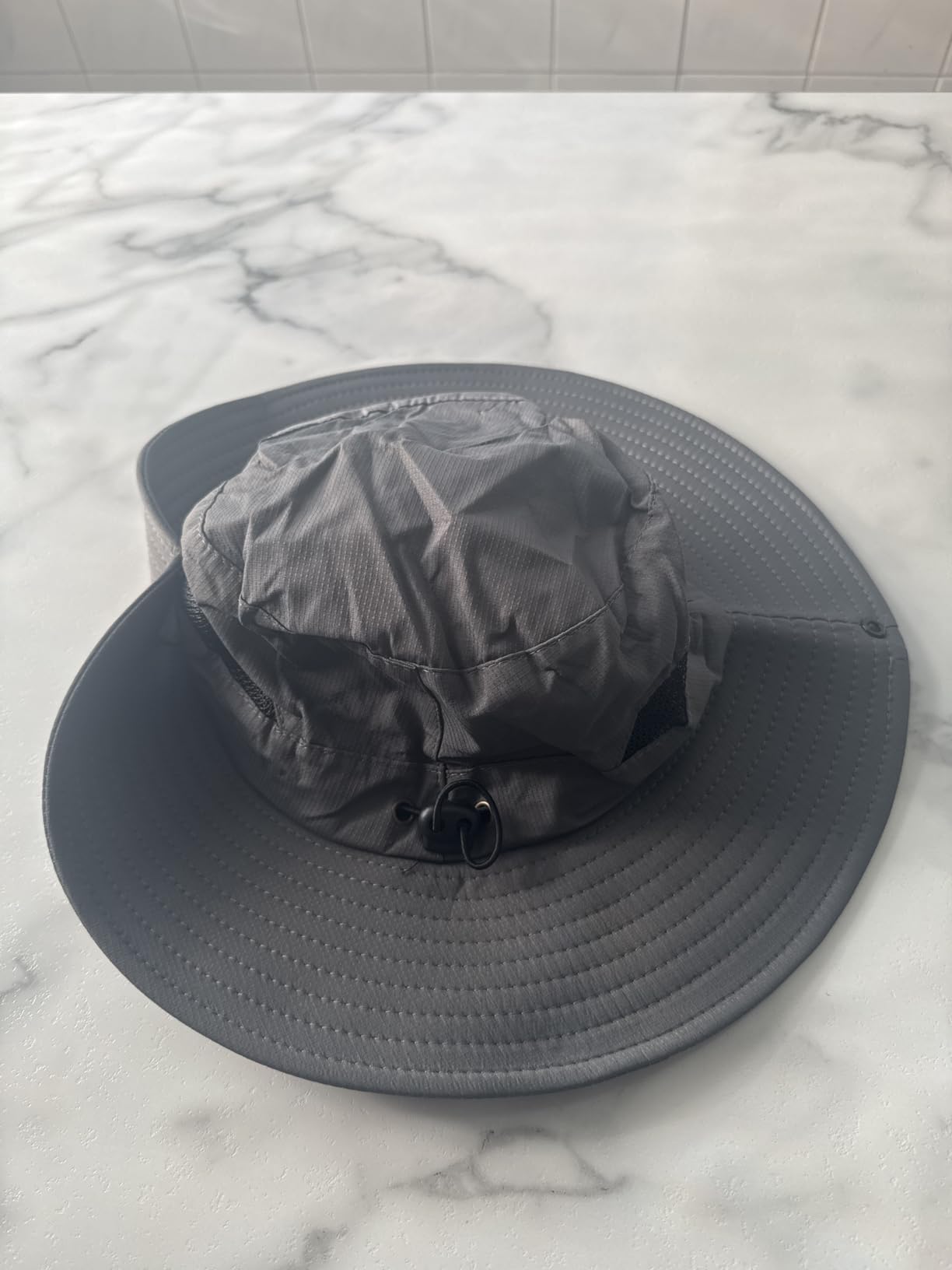 PFFY Sun Hats for Men Women Wide Brim Bucket Hat UPF 50+ Hiking Fishing Hat customer photo 2