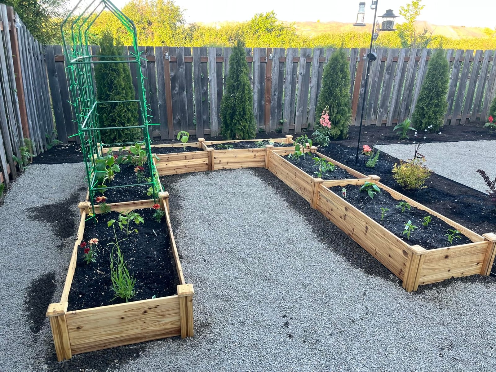Yaheetech Raised Garden Bed Planter Box for Vegetables Growing, Dark Brown, Fir Wood Raised Bed with Easy Assembly customer photo 2