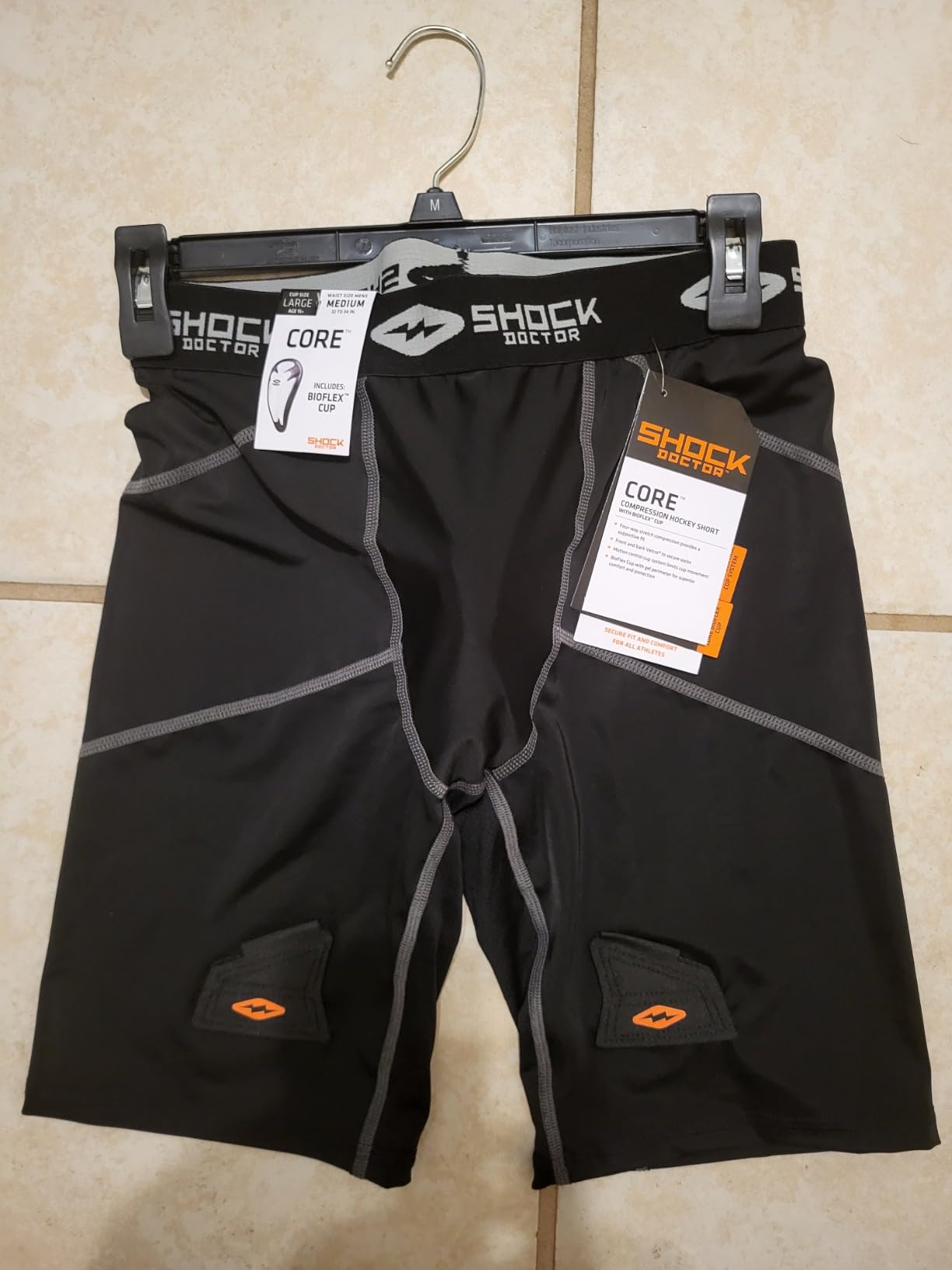 Shock Doctor Hockey Compression Short with BioFlex Cup Included for Adult Men customer photo 2