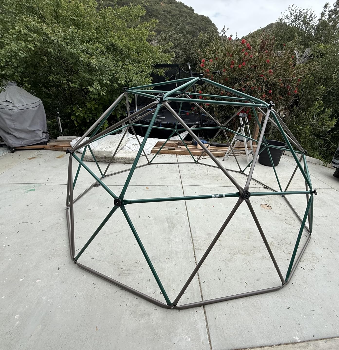 Hapfan 10 ft Climbing Dome Swing Set with Saucer Swing for Kids 3-12 | Jungle Gym for Kids Outdoor Backyard, Supports 800lbs customer photo 1