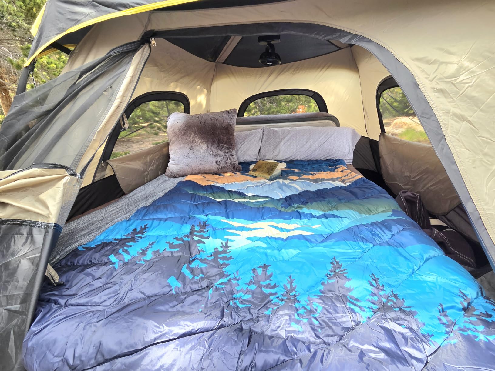 FanttikOutdoor 4/6/8/10 Person Instant Tent for Camping Setup in 60s | Camping Tent with Rainfly & Windproof, Portable Instant Cabin Tent with Carry Bag for Family Camping & Hiking customer photo 2