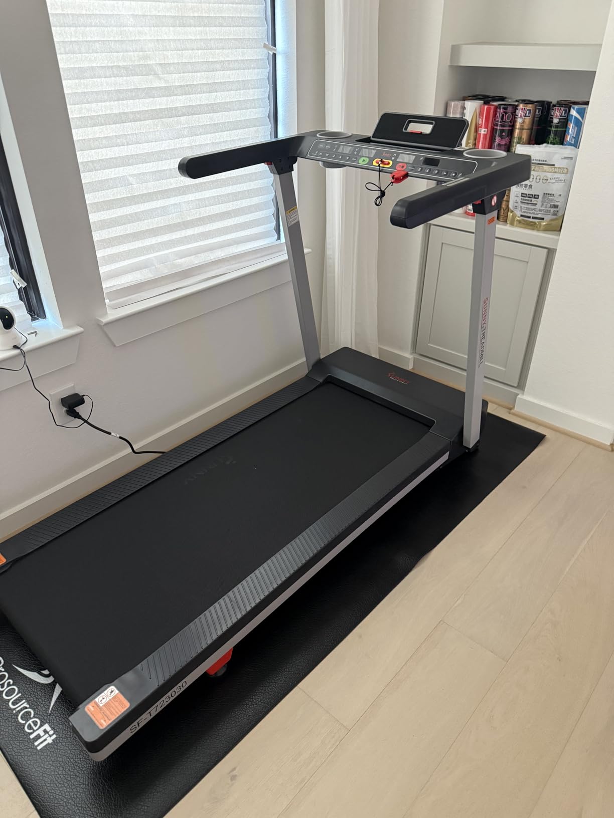 Sunny Health & Fitness Fully Assembled Auto Incline Treadmill for Home Gym customer photo 1