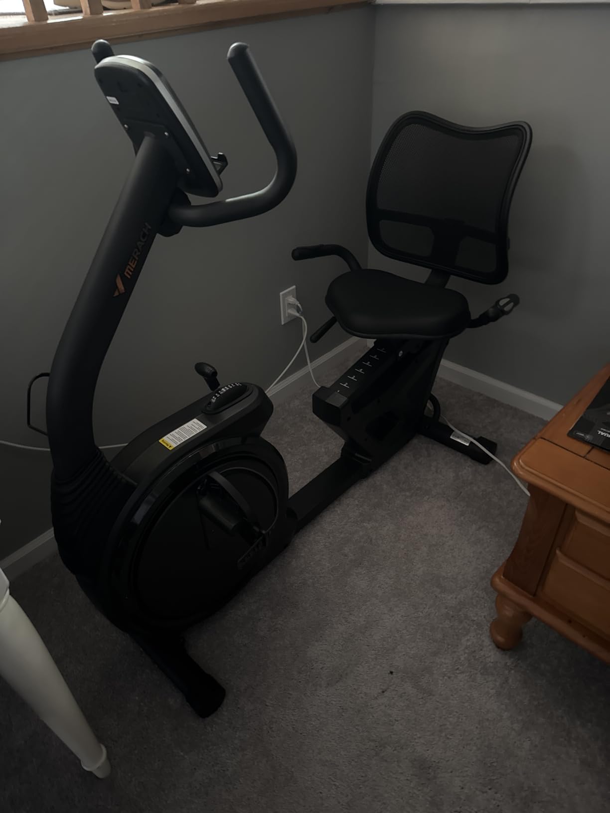 MERACH Recumbent Exercise Bikes for Home High-end | Recumbent Bike for Seniors Adults, Magnetic Recumbent Stationary Bike with Exclusive App, Heart Rate Handle, Adjustable Seat customer photo 1