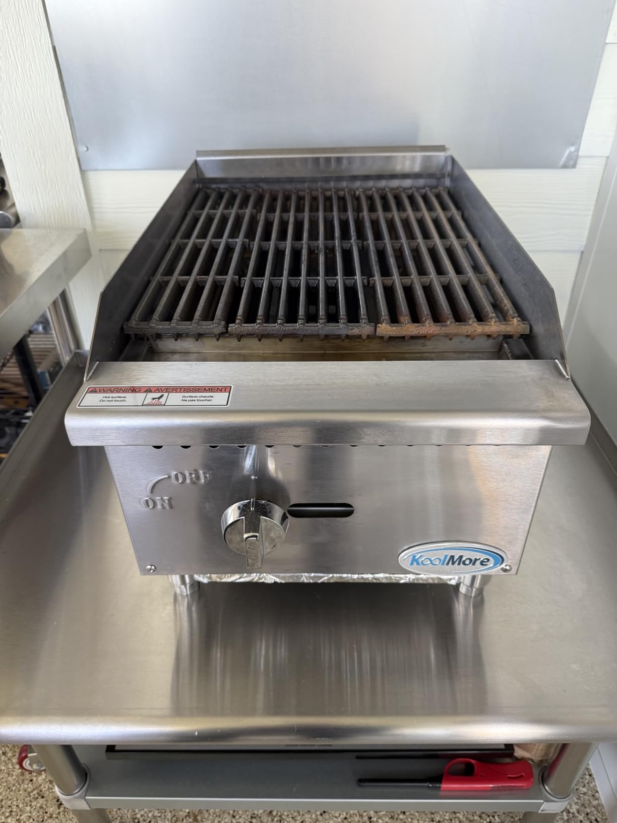 36 in. Commercial 3-Burner Natural Gas Charbroiler with 90,000 BTU in Stainless-Steel, ETL Listed(KM-GCB3-36M) customer photo 1