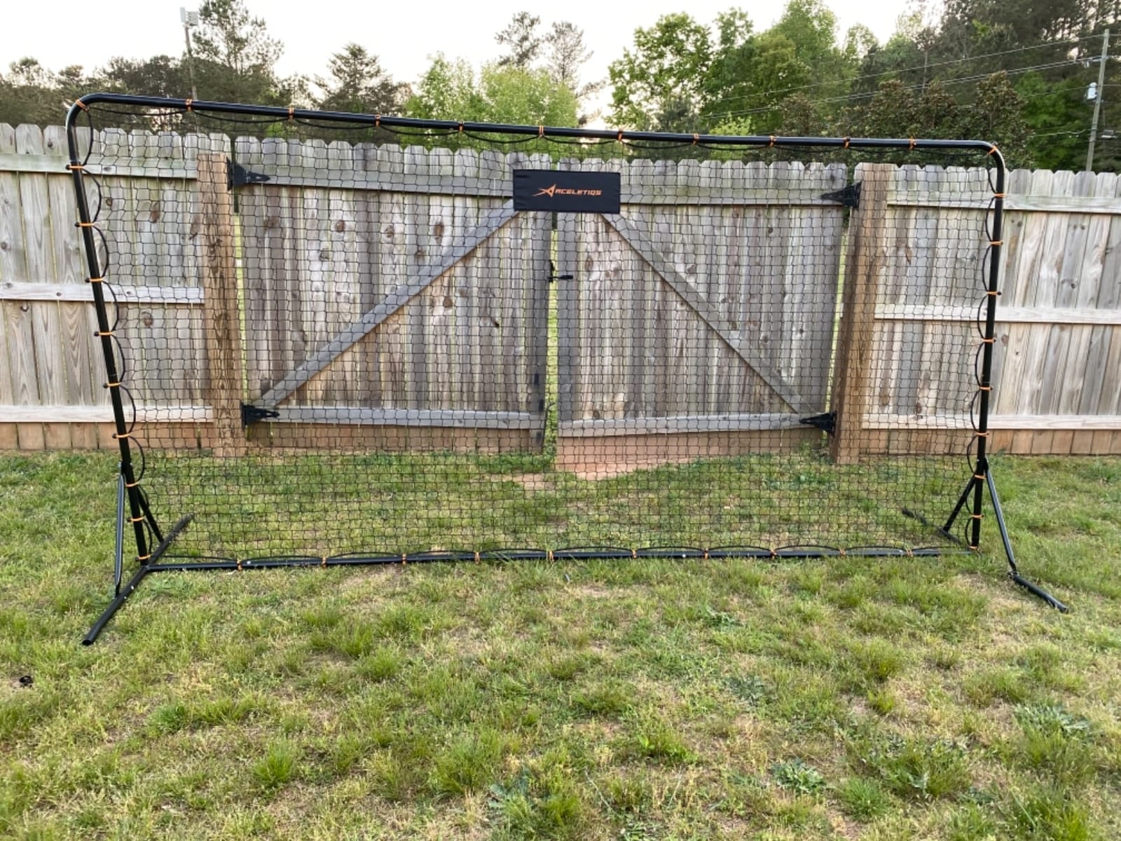 Soccer Rebounder Net 6x12 Feet Practice Soccer Training Equipment | Portable, Easy Assembly, Steel Frame | Perfect for Practicing Backyard Volley, Solo Training, Kickback, Passing, Pitchback customer photo 2