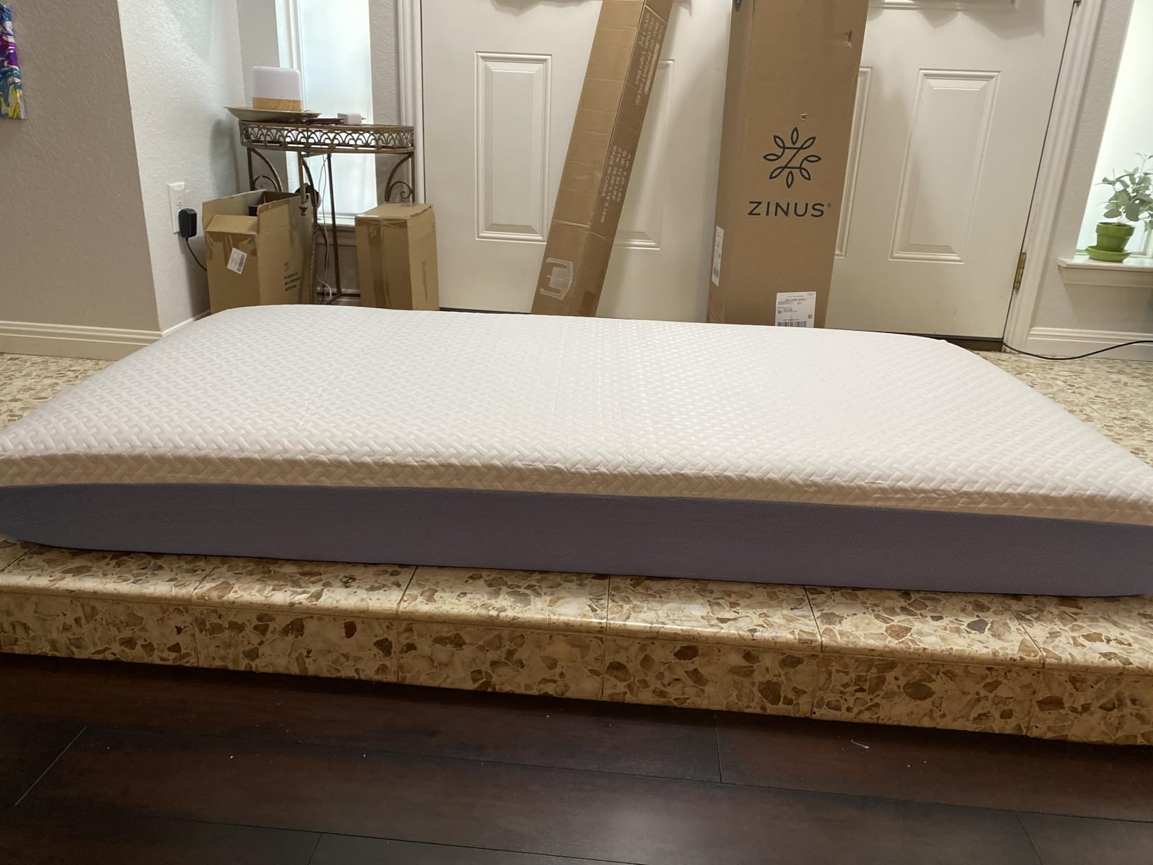 Zinus 8 Inch Twin Cooling Essential Memory Foam Mattress, Medium Feel, Designed for Cooler Sleep, Soothing Pressure Relief, Just-Right Medium Feel, CertiPUR-US & OEKO-TEX Certified Materials customer photo 1