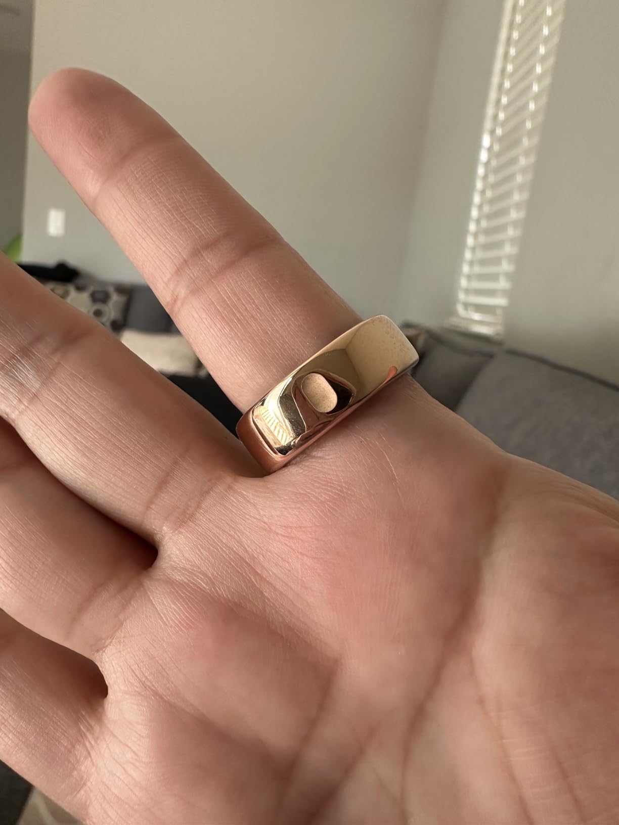 Oura Ring Gen3 Horizon - Silver - Size 8 customer photo 2