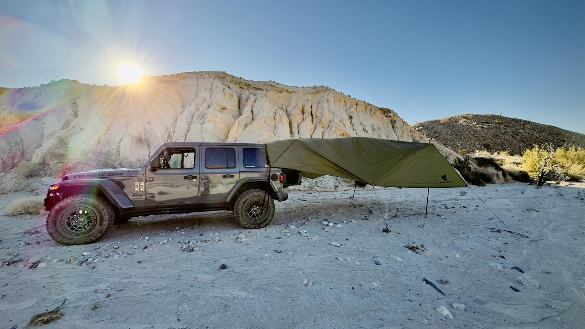 GEERTOP Car Tailgate Awning 19 x 16 FT, Waterproof Camping Shelter | Fits SUV, Truck, Van & Jeep, Easy Setup, UV Protection, Large Shade Coverage customer photo 2
