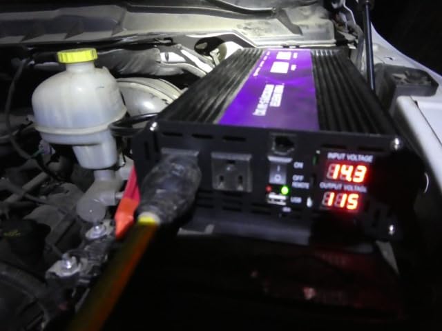 3000W Power Inverter 12V DC to 110V/120V AC Converter, 6000W Peak RV Use | LCD Display & Remote Control, Dual AC Outlets, 3.4A USB Port for RV, Truck, Solar System, Emergency Backup, Camping, Off-Grid customer photo 2