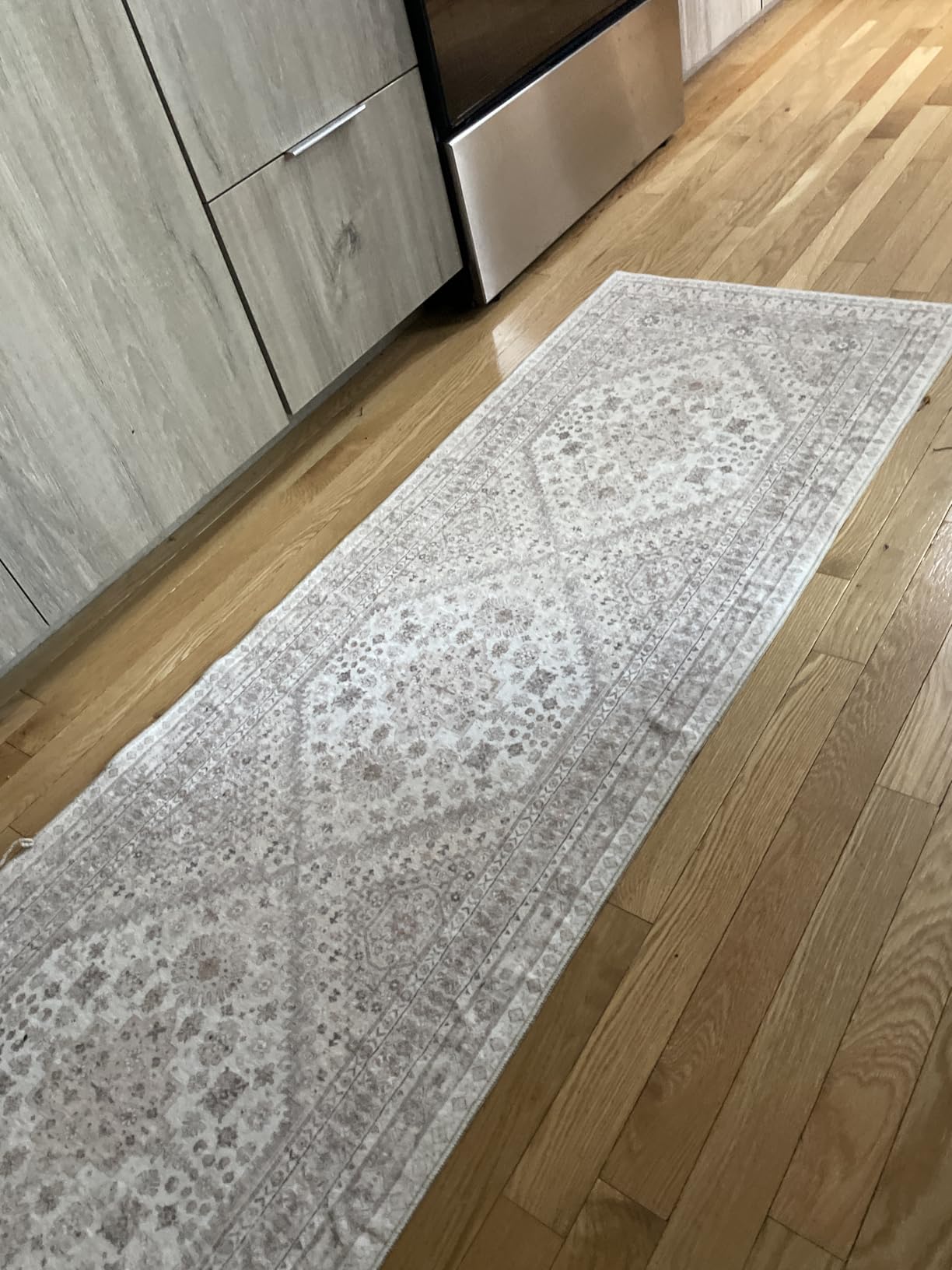 Runner Rug 2x8 Runners for Hallways Vintage Washable Rugs, Orange | Hallway Runner Rugs for Living Room Non Slip, Low Pile Soft Hallway Rug for Kitchen Bedroom Laundry Room Rug customer photo 1