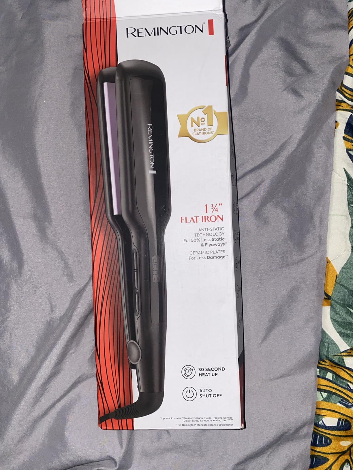 Remington Anti-Static Flat Iron, 1/2 Inch, Titanium + Ceramic Coating | 30% Longer Floating Plates, Fast 15-second Heat-up, 60-minute Auto Shut-off customer photo 2