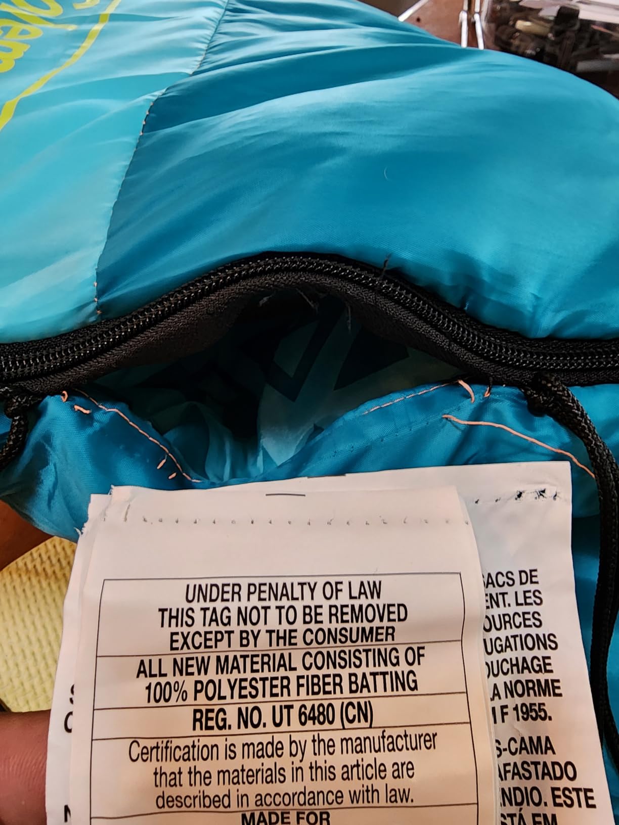 Coleman 50°F Sleeping Bag, Comfortable Youth Sleeping Bag for Sleepovers & Camping, Fits Children up to 5ft Tall, Glow in The Dark Design, Stuff Sack Included, Machine Washable customer photo 1