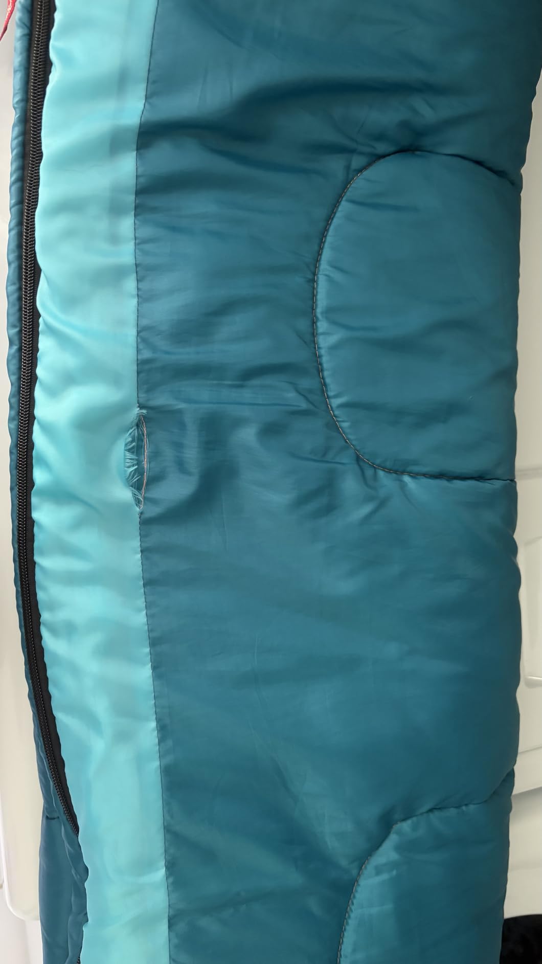 Coleman 50°F Sleeping Bag, Comfortable Youth Sleeping Bag for Sleepovers & Camping, Fits Children up to 5ft Tall, Glow in The Dark Design, Stuff Sack Included, Machine Washable customer photo 2