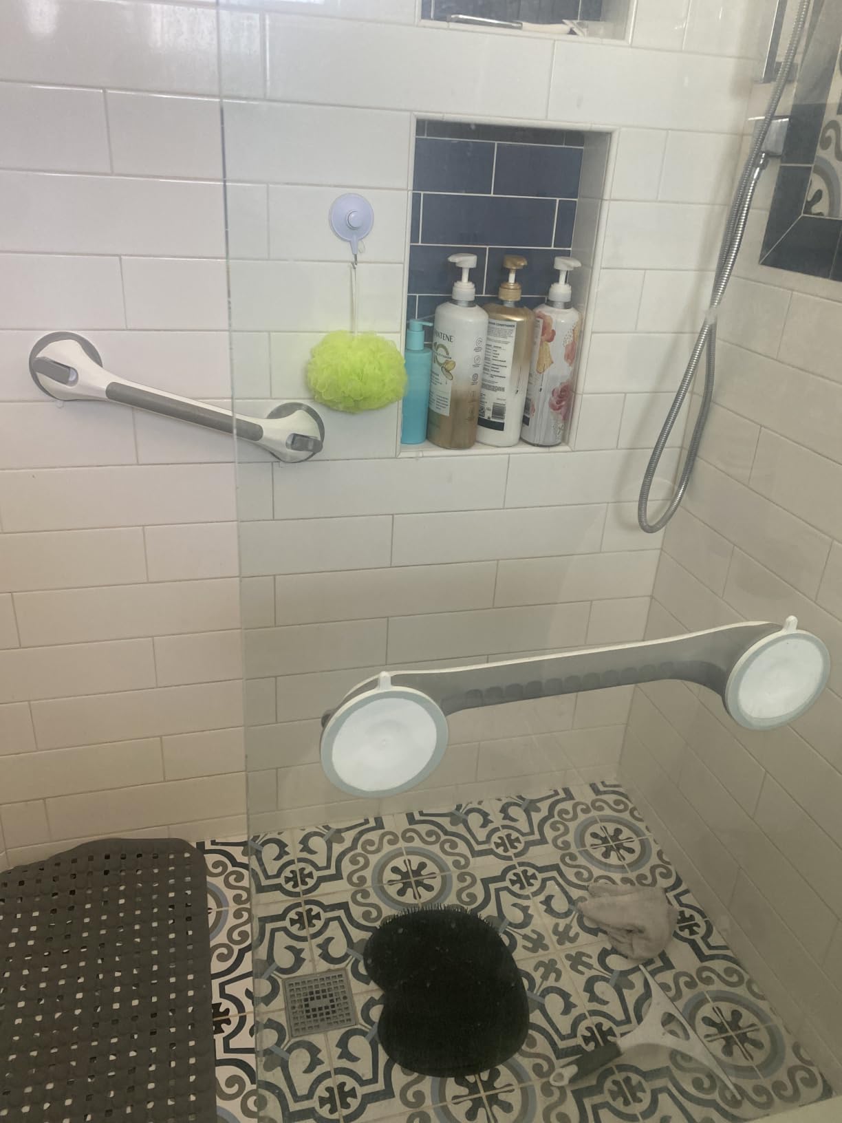 TAILI Shower Grab Bars, Shower Handles for Elderly Suction, 2 Pack 12.2