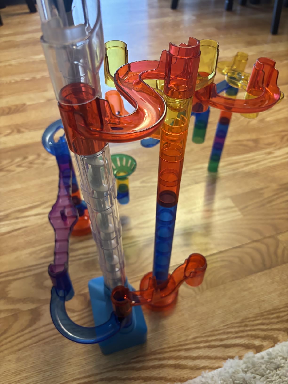 National Geographic Motorized Marble Run 150-Piece Building Set for Kids | Motorized Elevator, 30 Marbles, Storage Bag, Perpetual Motion Machine, Physics Learning, STEM Toy, Marble Maze customer photo 1