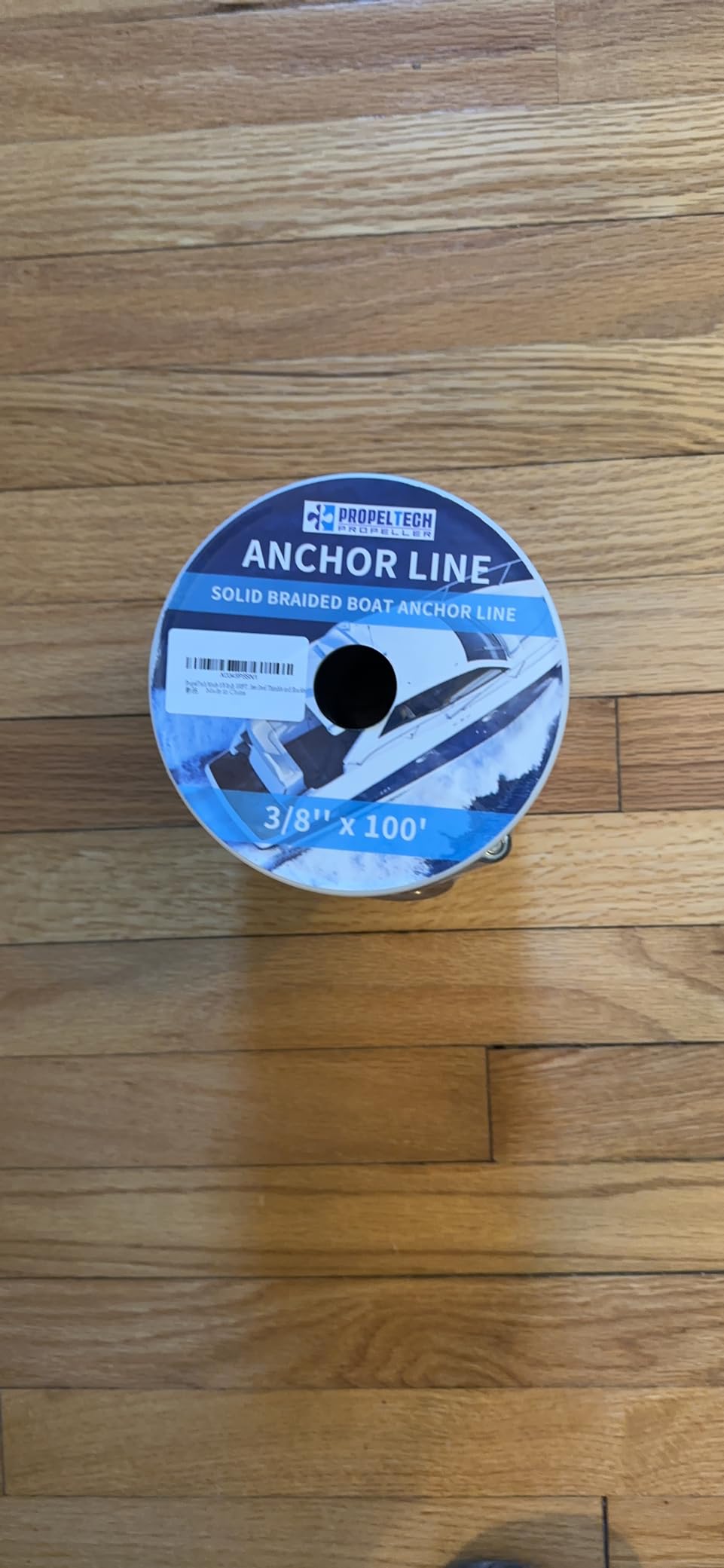 Anchor Rope Braided Anchor Line(White, 3/8