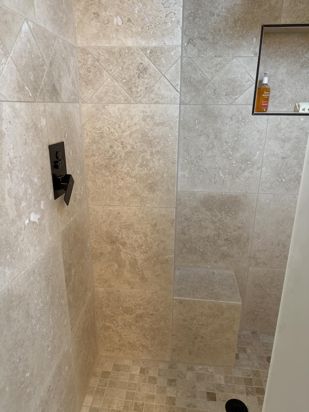 VANFOXLE Shower Faucet Set Matte Black Modern Shower System | Push Button Diverter, 10 Inch Ceiling Mount Rain Head Increased Thick, 6 Inch Side Head, 2-in-1 Handheld Sprayer customer photo 2