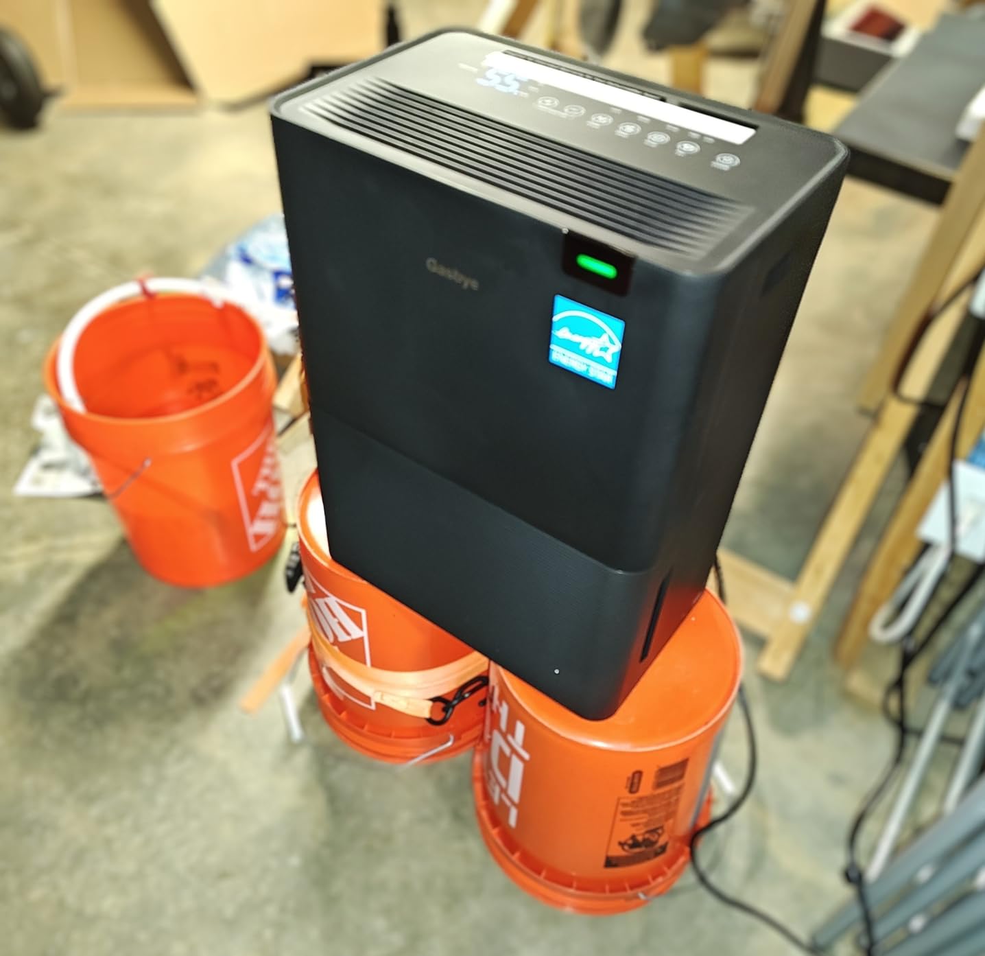 Gasbye 4500 Sq.Ft. 2026 Energy Star Dehumidifier for Basement and Large Rooms with Drain Hose, Max 115 Pints/Day | 45dB Quiet Compressor | 1.7 Gal Water Tank | Auto Shut-Off and Restart, Black customer photo 2