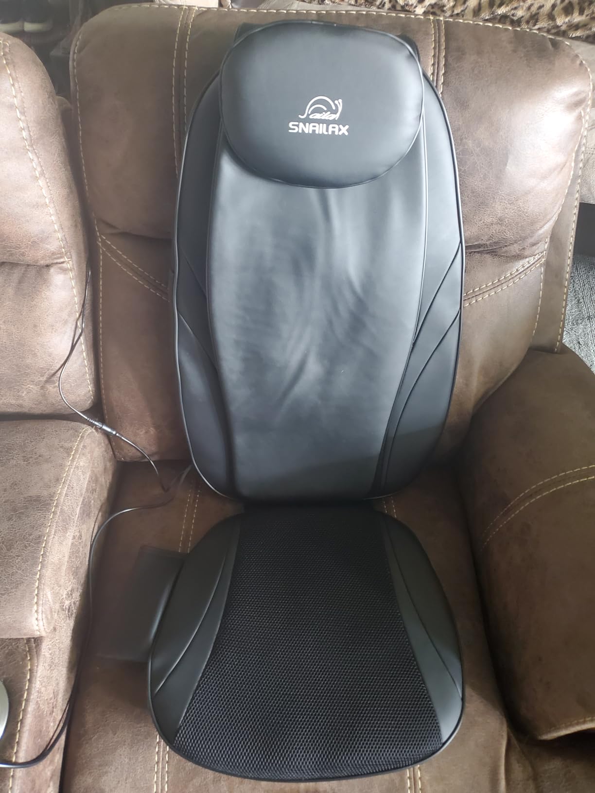 Snailax Back Massager with Heat, Gifts for Men, Women, Electric Deep Tissue Kneading Full Body Massage Chair for Back Pain, Home, Office Use, App Control customer photo 1