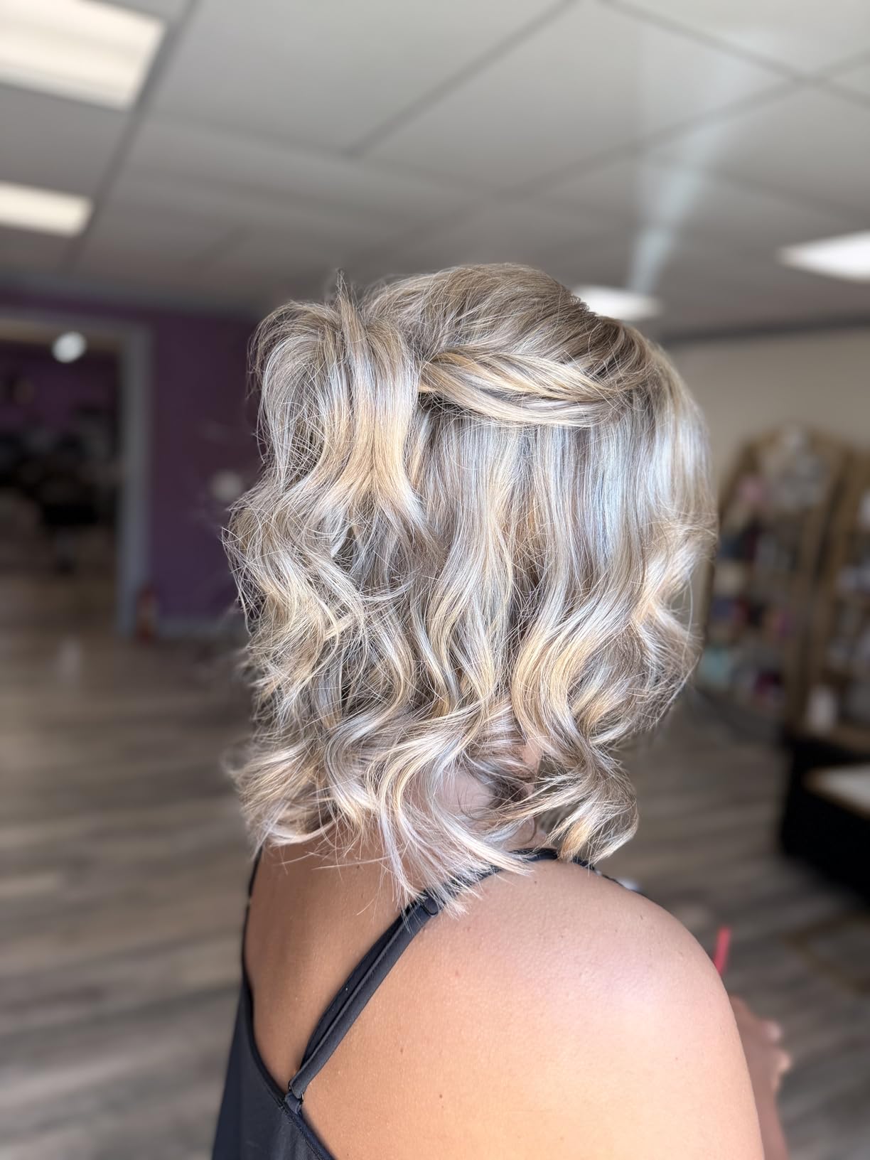 MINT Pro X-Long 1 Inch Clamp-Free Ceramic Curling Wand for Long Hair | Extra-long tourmaline ceramic barrel creates polished curls with 4-heater ionic heat, 230-430F control and dual voltage customer photo 2