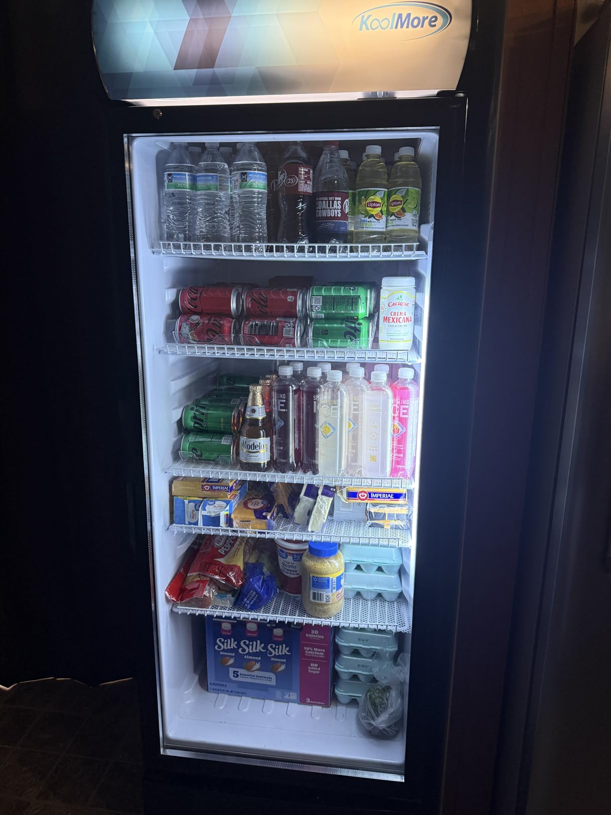 KoolMore 23 in. One Glass Door Commercial Display Merchandiser Refrigerator Cooler in Black, ETL Listed, 10 cu. ft. customer photo 2