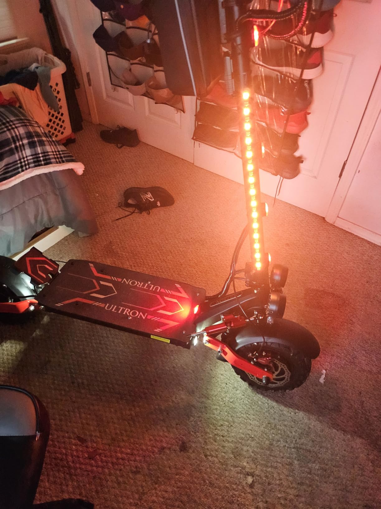 Electric Scooter Fast with Seat for Adults, 52 mph and 50 Miles Range | Dual Motor, 60V 6000W & 1440 WH Battery, 11