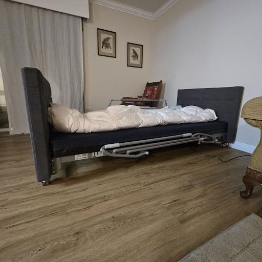 Electric Hospital Bed for Home Use with German Motor, 5 Functions | Medical Bed, Ultra-Low 8.5