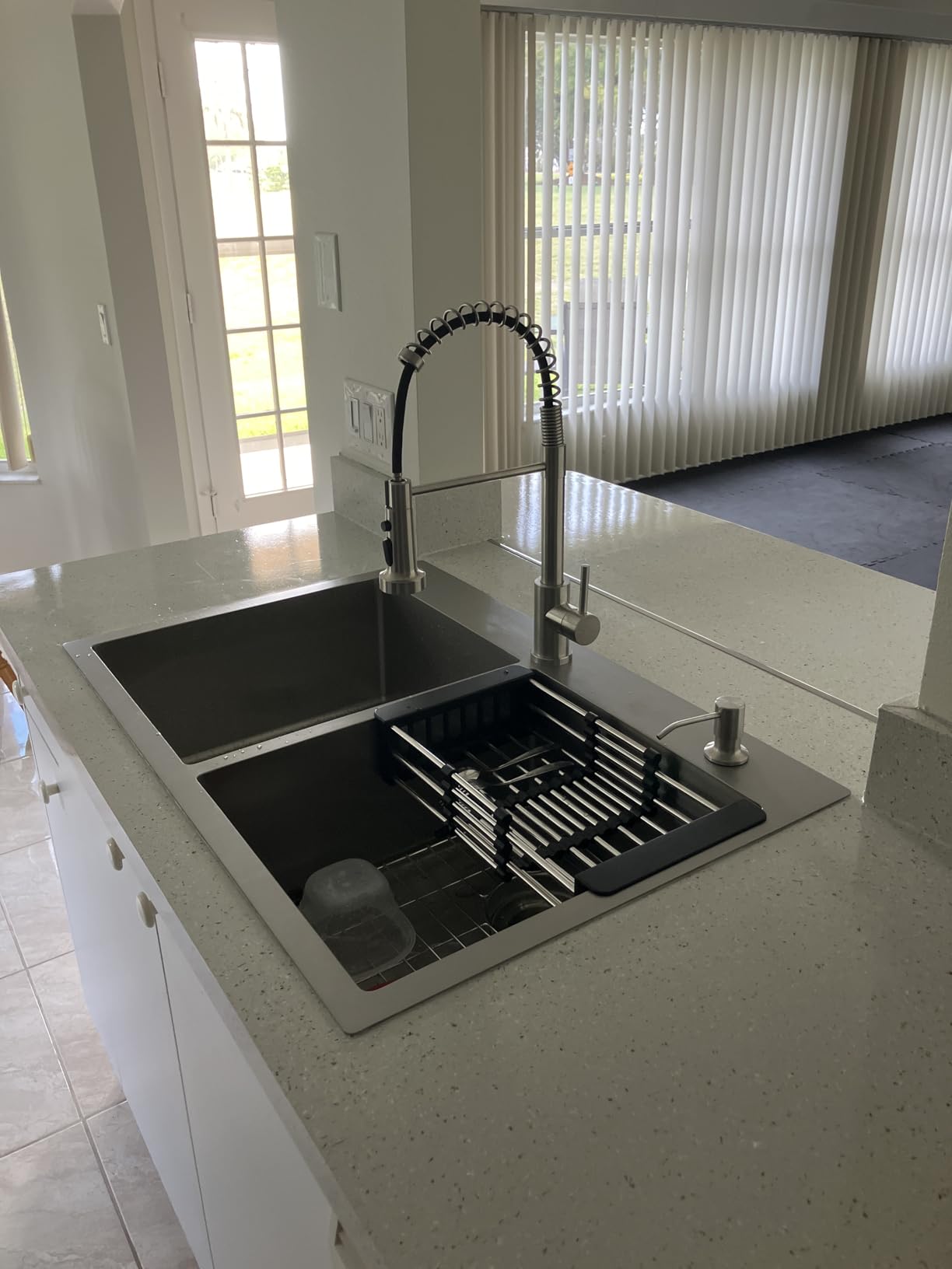 ATTOP 33 Inch Large Single Bowl Drop in Kitchen Sink Nano Coating Stainless Steel customer photo 2