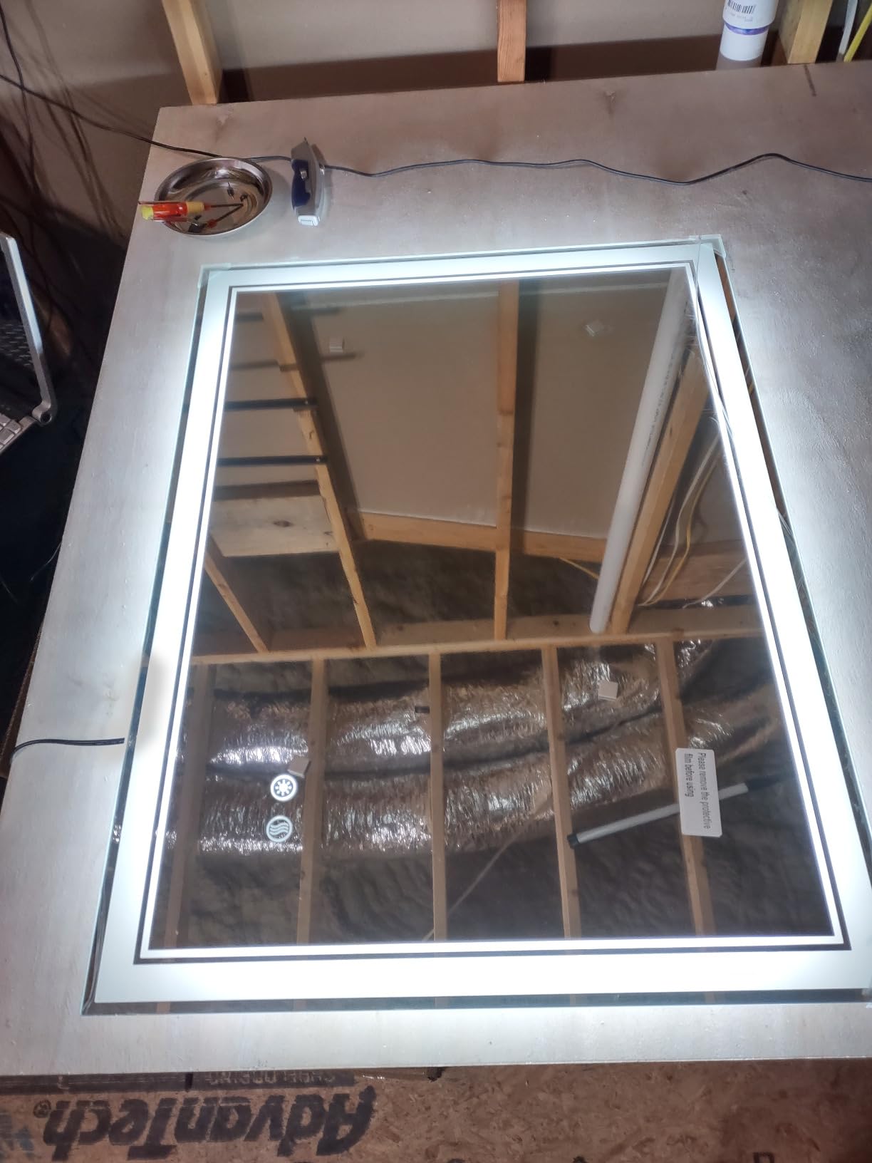 24 x 32'' LED Mirror for Bathroom, Anti-Fog, Bathroom Vanity Mirror | Dimmable 3 Colors, Bathroom Mirror with Lights, Memory Function, Switch/Plug in Wall Mounted, Home Decor Horizontal/Vertical customer photo 2