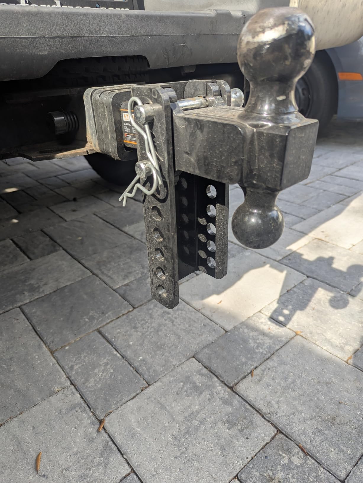 Adjustable Trailer Hitch -Drop Hitch-Tow Hitch with 2 inch Receiver-6inch Drop/Rise, 2