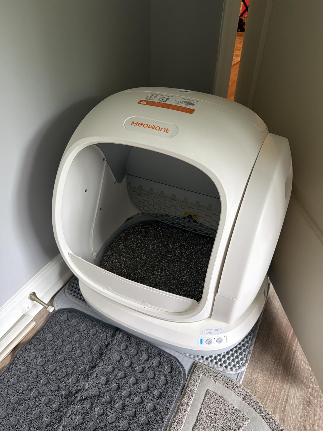 Meowant Self-Cleaning Cat Litter Box, 75L Extra Large Open-Top, APP Control | Automatic Cat Litter Box for Multi Cats, Low Entry Safety Protection/Health Monitor/Odor Removal Smart Box with Mat & Liner customer photo 2