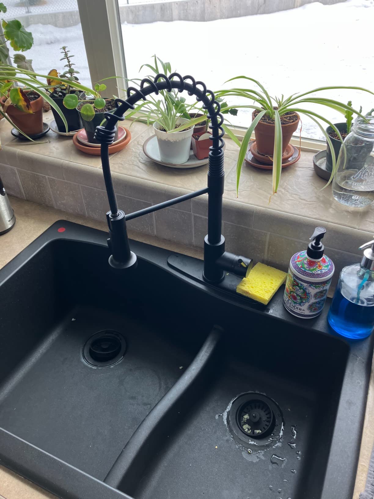 Arofa Touchless Kitchen Faucet, Motion Sensor, Pull-Down, Brushed Nickel | Touchless, Motion Sensor, Pull-Down Sprayer, Single Handle, Brushed Nickel, Stainless Steel, Kitchen Sink customer photo 2