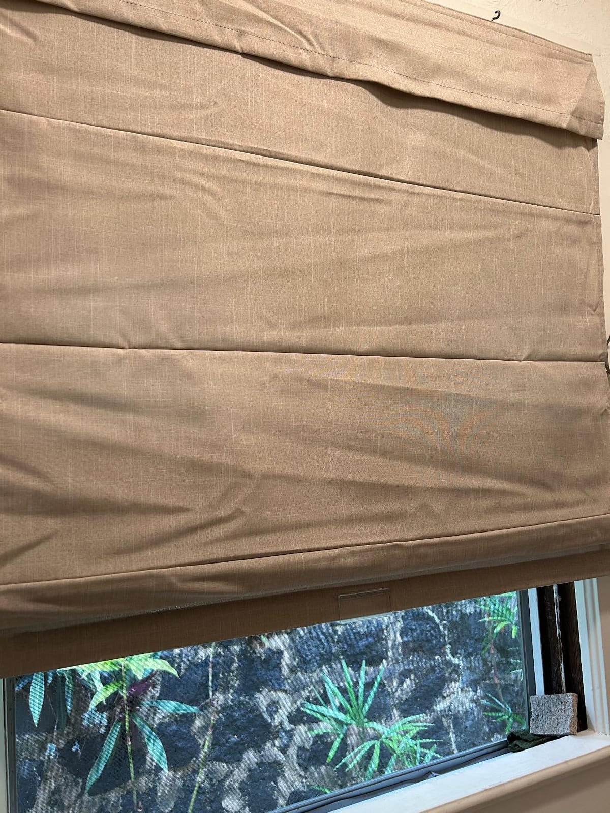 Chicology Cordless Roman Window Shade, Belgian Flax, 24